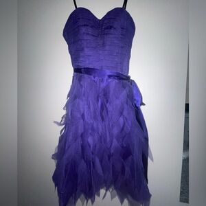 Short purple semi formal dress, size 7/8